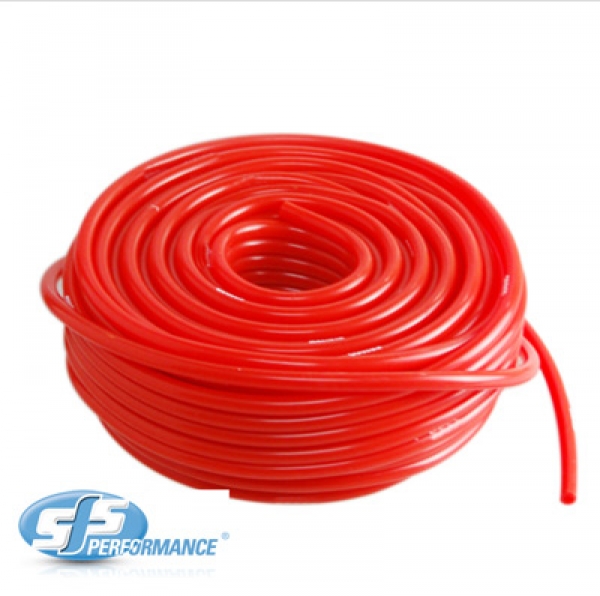 SFS SILICONE 4mm VAC HOSE per Meter RED