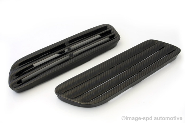 Mitsubishi Lancer Evo 10 Carbon H1 Hood Bonnet Grills - M2