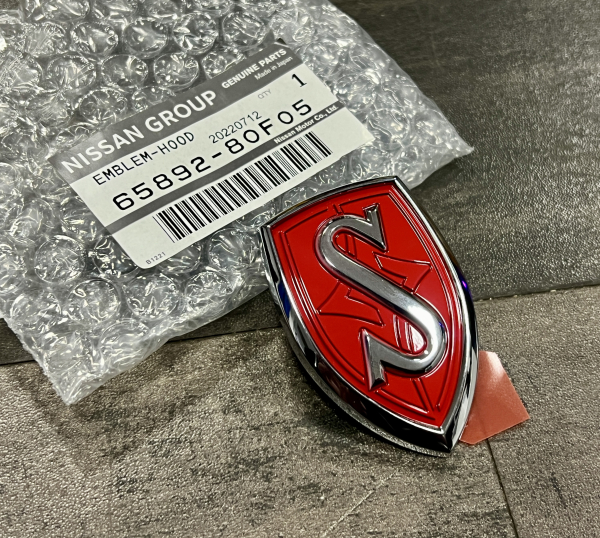 Nissan Silvia S14 JDM K's Hood Emblem - 65892-80F05
