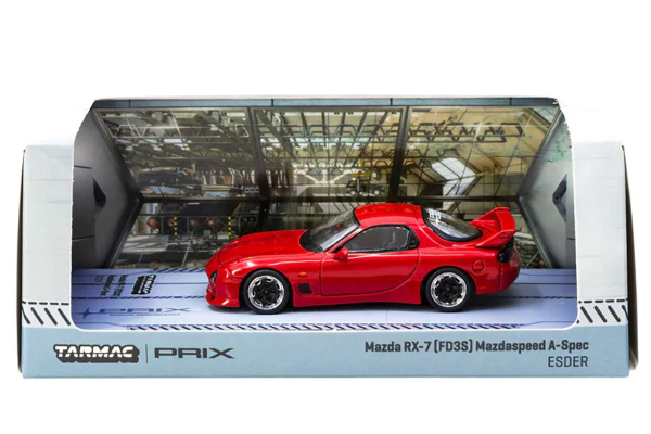 1/64 Mazda RX-7 FD3s Mzdaspeed A-Spec Rot - Tarmac Prix