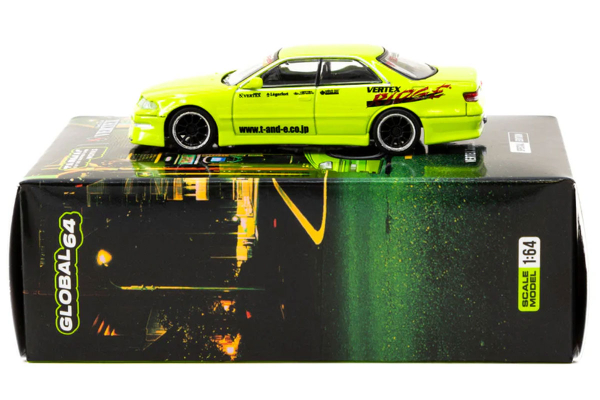 1/64 Tarmac Works VERTEX Toyota Mark II JZX100 Light Green SPECIAL EDITION