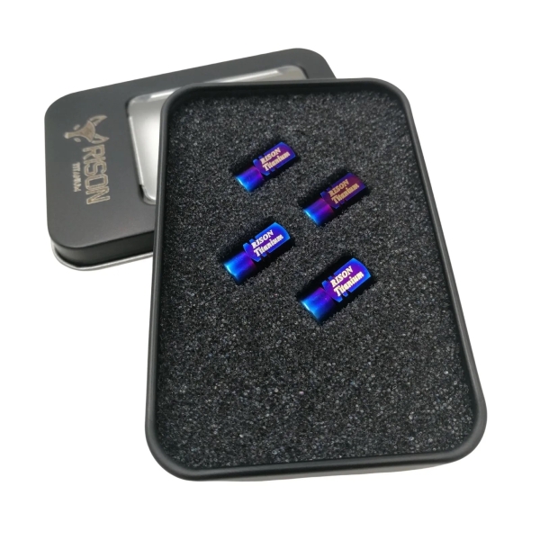 Real Titanium Valve Caps - Rison