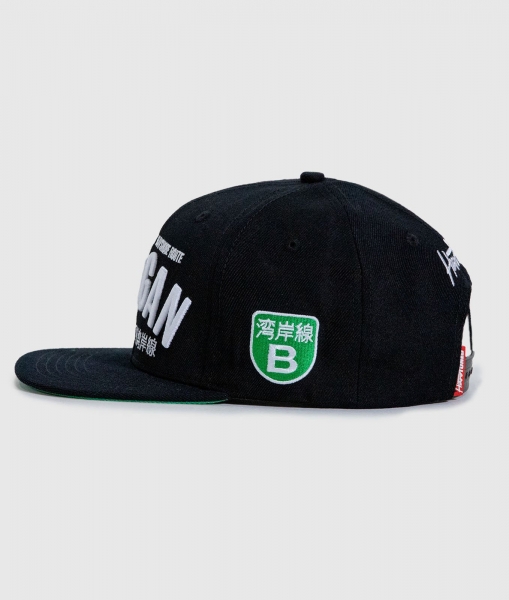 Wangan Bayshore Route JDM Cap Snapback Flat - Hardtuned