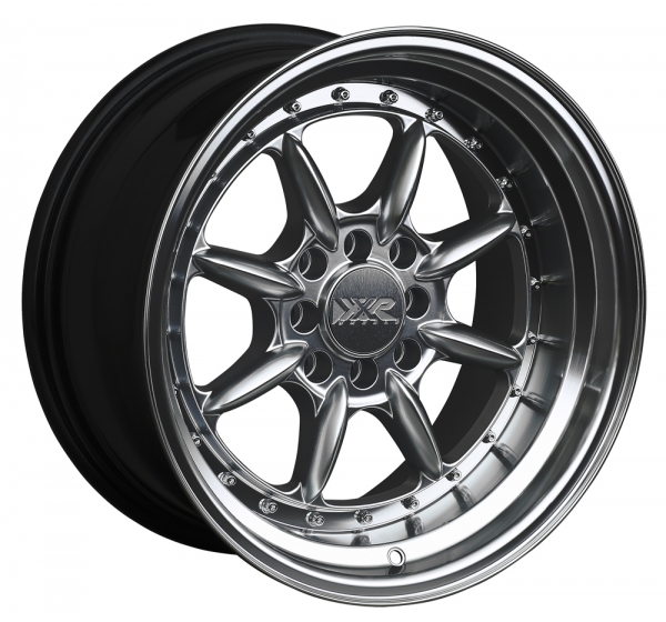 XXR 002.5 8x15" INCH - ET20 - 100+108x4 PCD - CHROME BLACK
