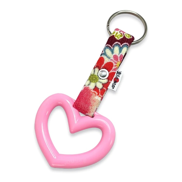 JDM Tsurikawa Heart Pink Strap Sakura MINI Keyring YUME