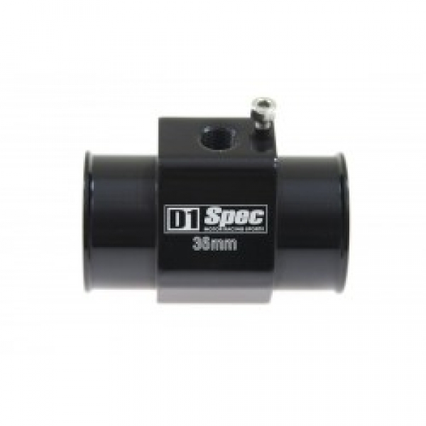 D1 Spec Watertemperatur Sensor Adapter Black Aluminium