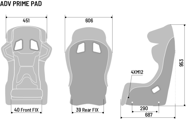 Sparco ADV Prime Pad Carbon FIA Bucket Seat