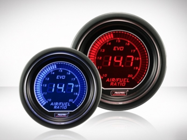 EVO Series Air-Fuel Ratio Gauge 52mm Red / Blue