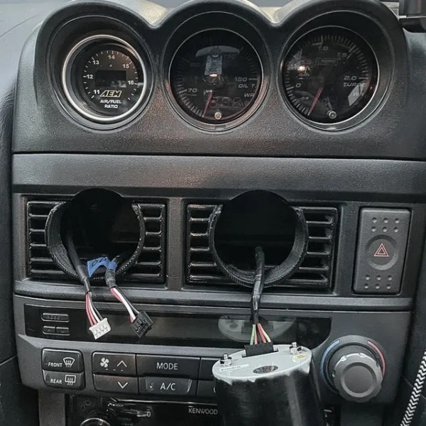 Nissan Skyline R34 Vent Gauge Adapter 2x 52mm