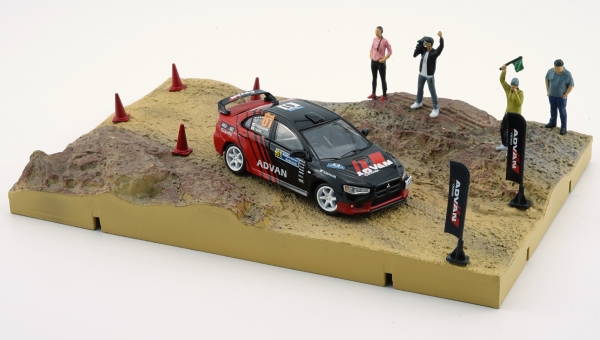 1/64 Mitsubishi Lancer Evo X Rally Advan Diorama  - BM Creations