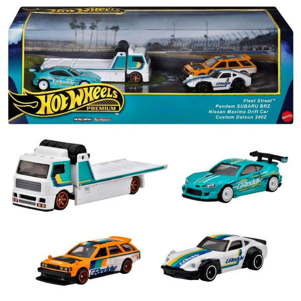 1/64 Hot Wheels Fleet Street Pandem Subaru BRZ / Nissan Maxima Drift Car / Custom Datsun 240Z