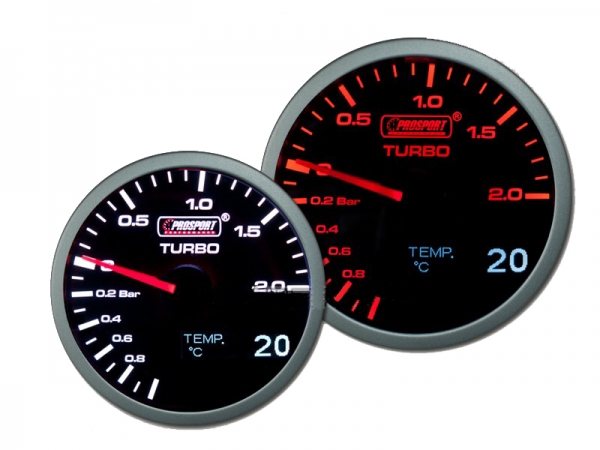 Prosport 2 in 1 Boost and Temperature 60mm Gauge