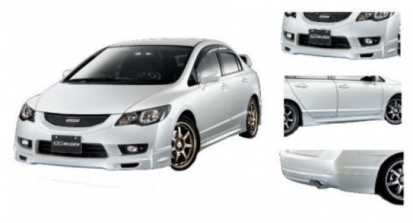 Honda Civic 4D/Hybrid 09+ Mugen Look ABS Bodykit