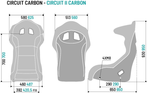 Sparco Circuit Carbon FIA Bucket Seat