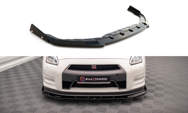 Maxton Nissan Skyline GTR R35 Front Ansatz + Flaps Facelift