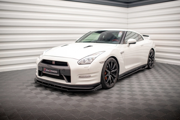 Maxton Nissan Skyline GTR R35 Front Ansatz + Flaps Facelift