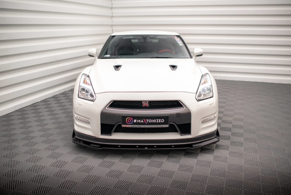 Maxton Nissan Skyline GTR R35 Front Ansatz + Flaps Facelift