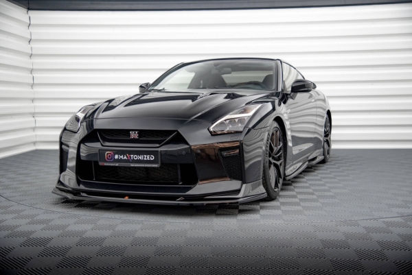 Maxton Nissan Skyline R35 GTR Front Flaps V1