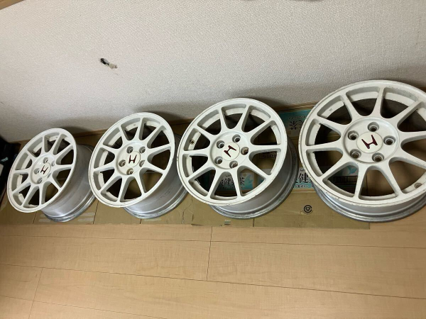 Honda Integra 98spec JDM Type-R 16" Zoll 7.0 J - 5 x 114,3 Alufelgen Weiß - Set 3