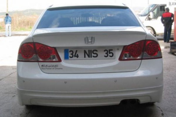 Honda Civic 4D/Hybrid 05+ Mugen Look ABS Rear Lip