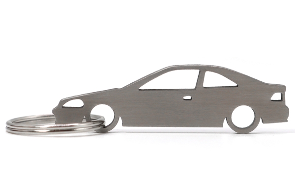 Honda Civic EJ6 EM1 Coupe Silhoutte Metal Keyring