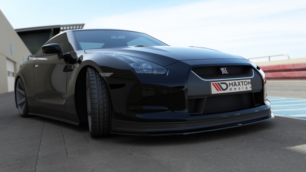 Maxton Nissan GTR R35 Prefacelift V2 Front Splitter