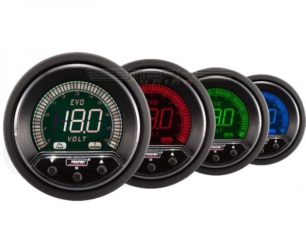 Voltmeter Gauge EVO Premium Series