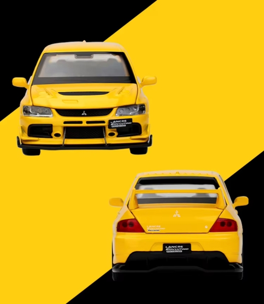 1/32 Mitsubishi Evolution IX Yellow With Lights