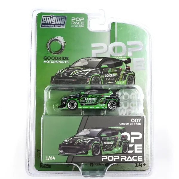 1/64 Pandem Toyota Yaris GR Grün Enigma Exclusive Edition - Pop Race