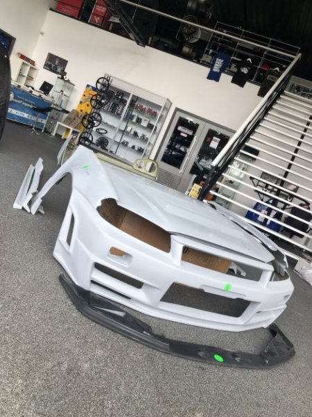 Nissan Skyline R34 GTT GTR Z-Tune N1 Wide Body Kit 14-Piece