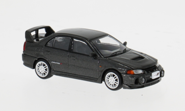 1/64 Mitsubishi Lancer Evolution IV Dunkel Grau - Pop Race