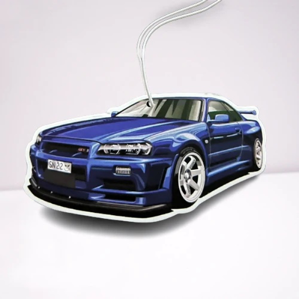 Nissan Skyline R34 GTR Blue Car Air Freshener - Perfume