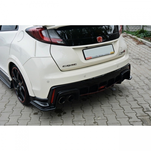 Rear Side Addon Diffusor Flaps Honda Civic IX 9 Type-R 2015+