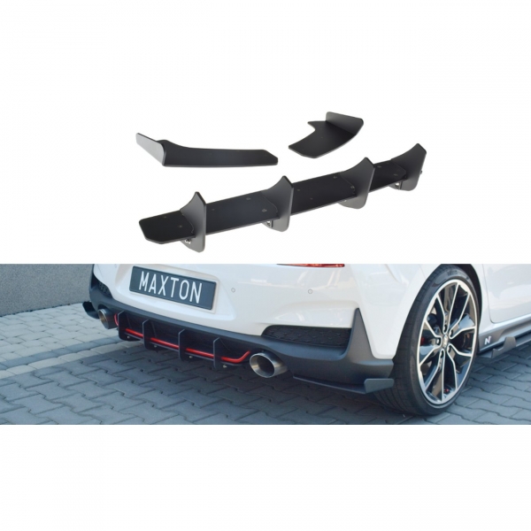 Maxton Hyundai I30 N Performance Rear Center CUP Addon Diffusor