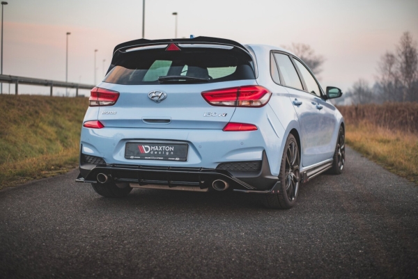 Maxton Hyundai I30N MK3 Hatchback Rear Add On Diffusor V6 + Flaps