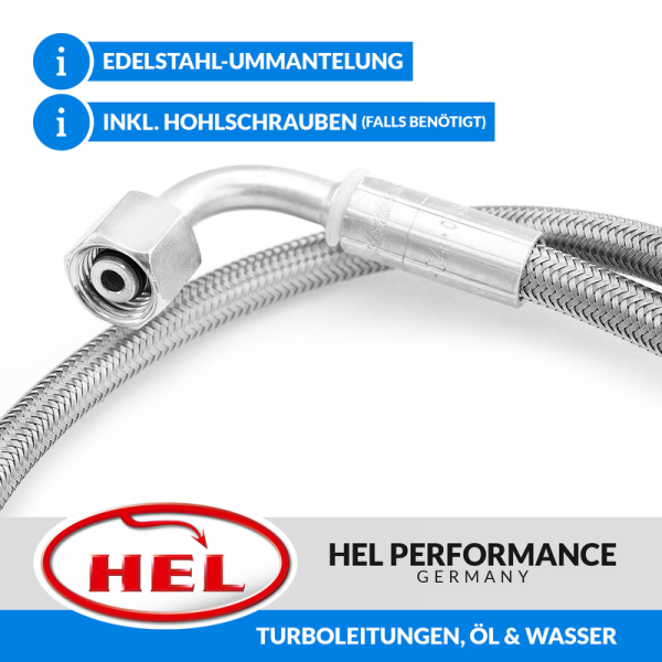HEL Stahlflex Turboleitungen, Öl & Wasser, Nissan 200SX S13, CA18, 88-93