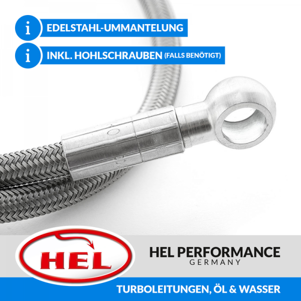 HEL Stahlflex Turboleitungen, Öl & Wasser, Nissan 200SX S13, CA18, 88-93