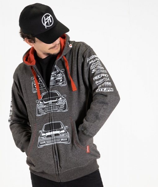 Hardtuned Honda Civic ED, EK, EG Zipper Hoodie