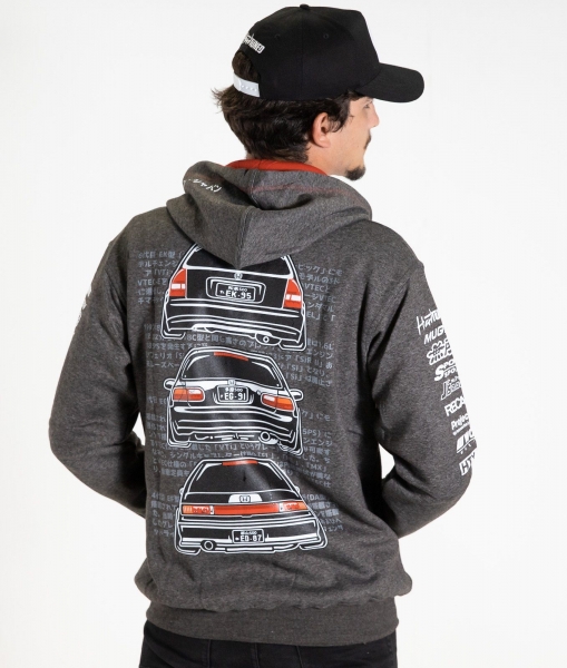 Hardtuned Honda Civic ED, EK, EG Zipper Hoodie