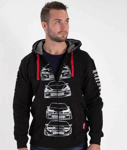 Nissan Silvia S15 S14 S13 180SX Zipper Hoodie Hardtuned