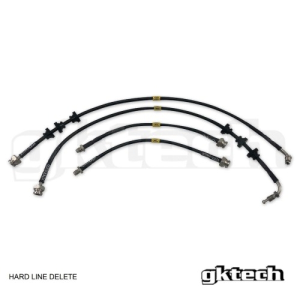 Nissan Skyline R32 GTS-T GKTech Braided Brake Line Set (Front & Rear Set)