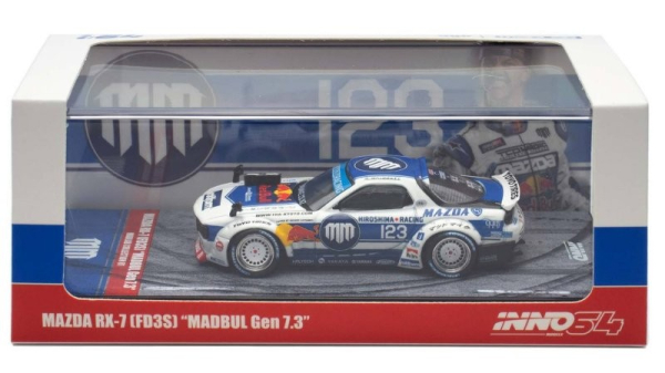 1/64 INNO64 Mazda RX-7 FD3S Pandem Rocket Bunny Madbul Gen 7.3 Madlab Collection 01