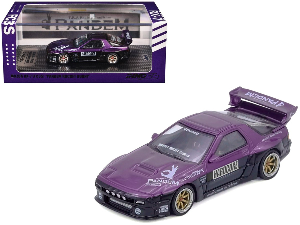 1/64 INNO64 Mazda RX-7 FC3S Pandem Rocket Bunny Lila
