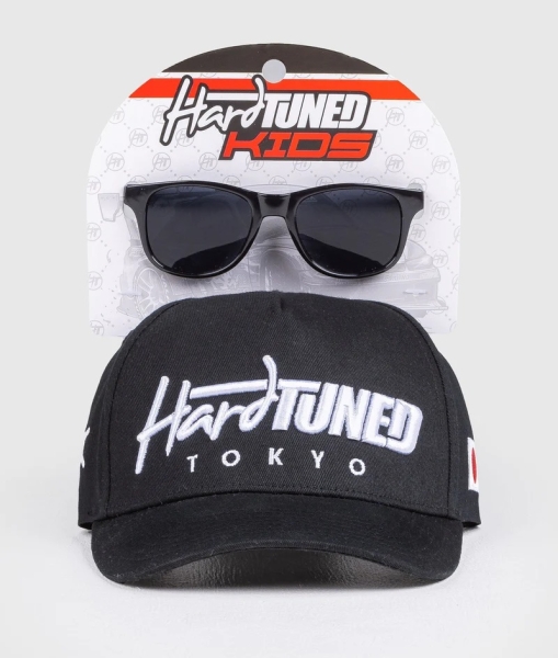 Hardtuned Kids Cap Snapback Schwarz mit Sonnenbrille