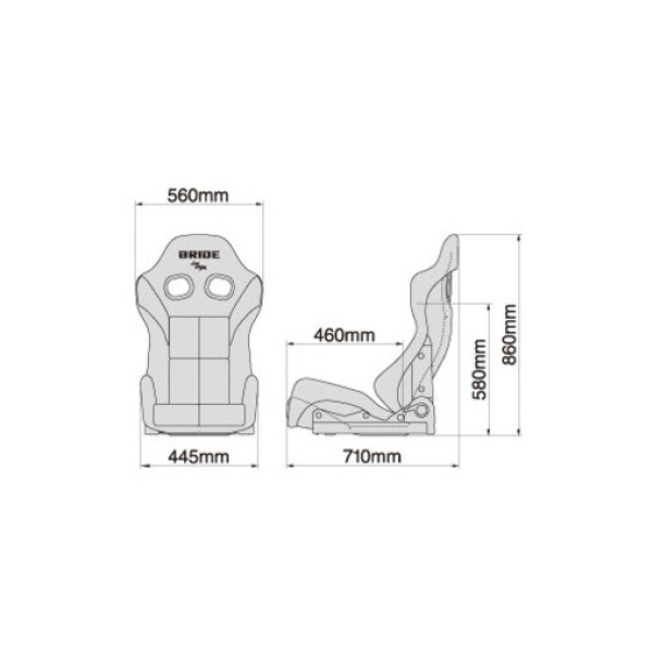 Bride Gias III Fibreglass Bucket Seat