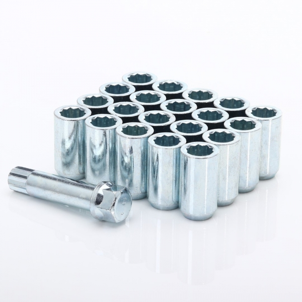 Stahl Radmuttern Silber 1/2 UNF + Tool