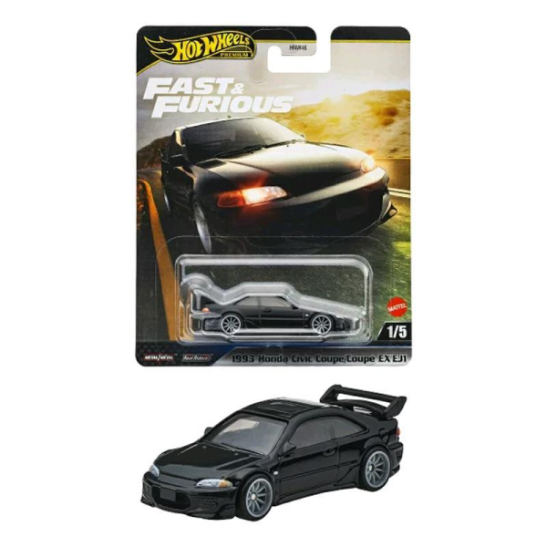1/64 F&F 1993 Honda Civic Coupe/Coupé EX EJ1 - Hot Wheels