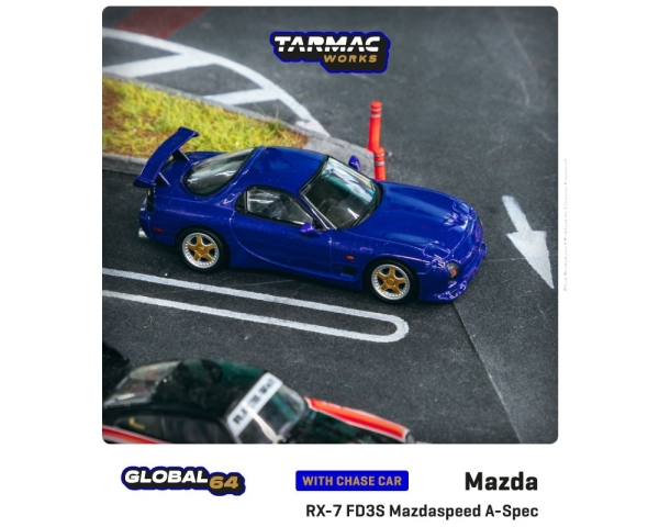 1/64 Tarmac Mazda RX7 FD3S A Spec Blue