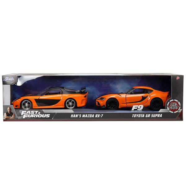 1/32 F&F Han´s Mazda RX7 FD Veilside / Toyota GR Supra MK5 - Jada