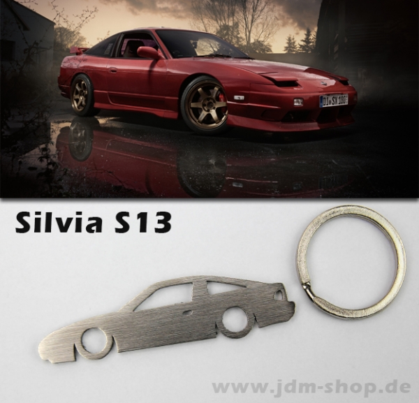 Nissan Silvia S13 Silhoutte Metal Keyring